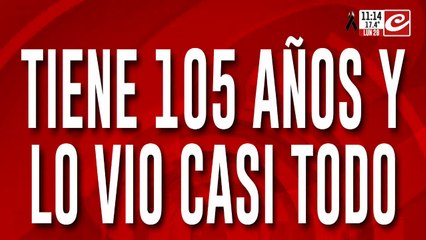 "Paca" nació en 1920 y es testigo de la historia reciente del país