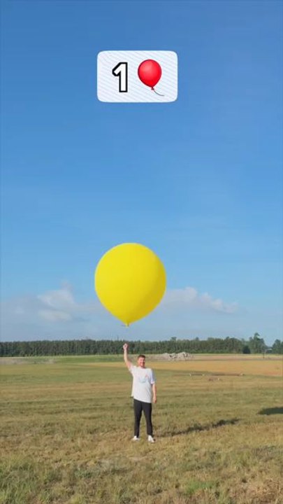 how many balloons to flying  take