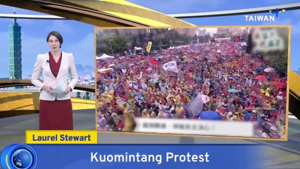 Kuomintang Leads Opposition Protest Against Democratic Progressive Party
