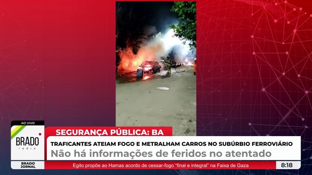 SALVADOR IGUAL A FAIXA DE GAZA; TRAFICANTES ATEIAM FOGO EM CARROS DE MORADORES