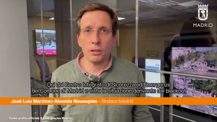 Blackout, sindaco Madrid "Lasciare libere le strade per le emergenze"