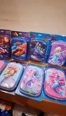 Cute 3D Sofia Barbie Disney Princess Character Multi-Layer Large Capacity Premium Quality Hardtop Pencil Case Pouch for School Girls