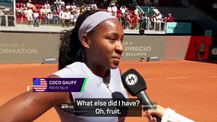 Coco Gauff interview halted by power outage in Spain