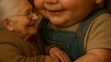 Tiny granny—giant love. #aiart