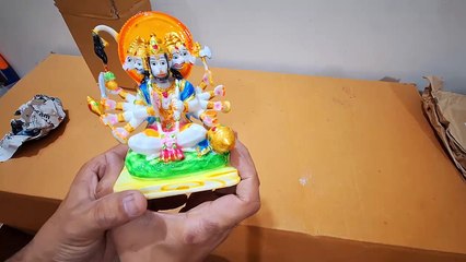 Unboxing and Review of Handcrafted Decorative Polyresin Panchmukhi Hanuman Statue Murti