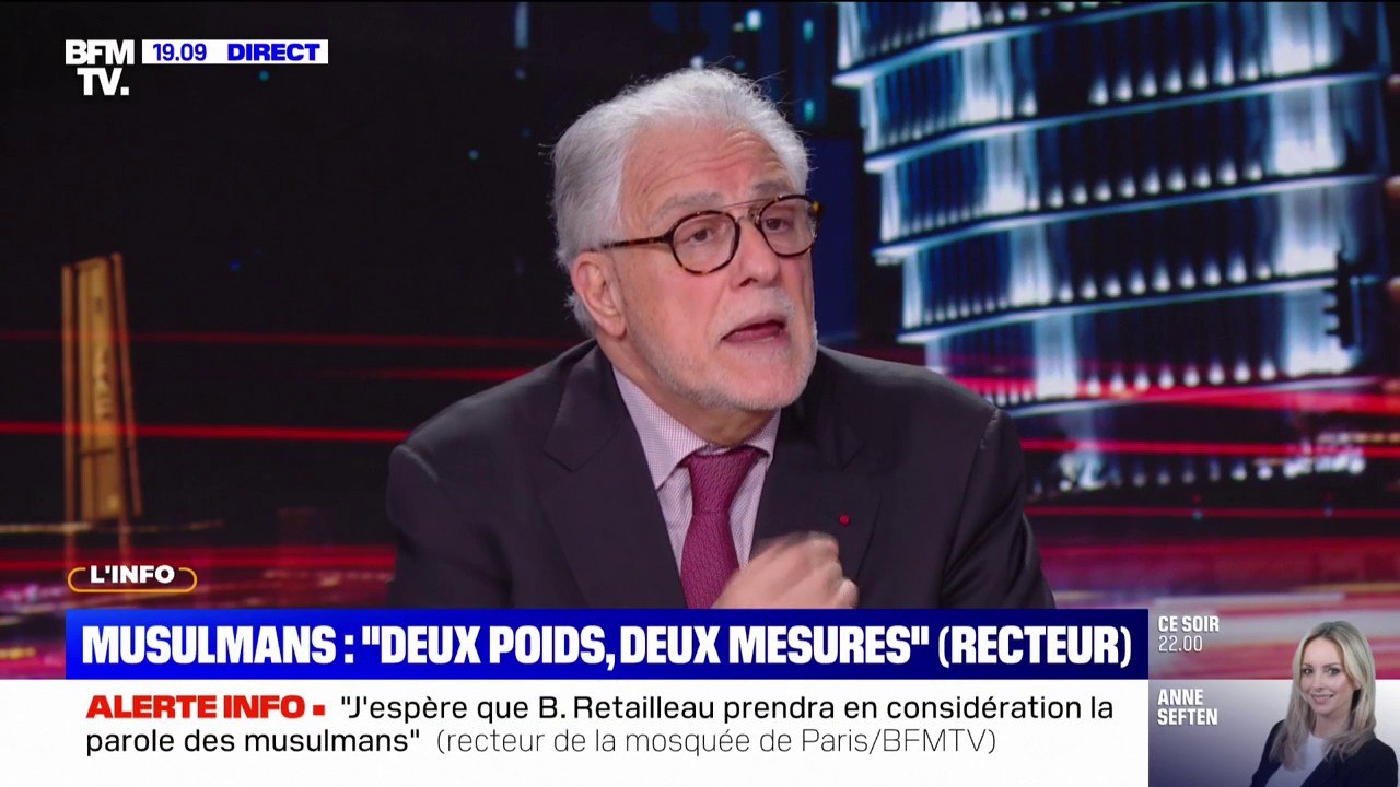 Chems-Eddine Hafiz, recteur de la Grande mosquée de Paris: "Le voile ne devrait pas exister en France […] mais on ne doit pas stigmatiser les femmes qui veulent le porter"