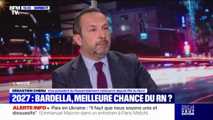 Inéligibilité de Marine Le Pen: "Il n'y a pas de plan B, il y a un seul plan: c'est nos idées au pouvoir", assure Sébastien Chenu (RN)