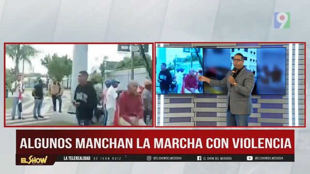 Marcha a favor y en contra de la migración haitiana | El Show del Mediodía