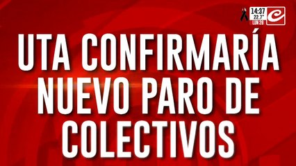 UTA confirmaría nuevo paro de colectivos: sería la semana que viene