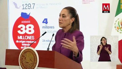 Sheinbaum llama a estadunidenses a reconocer el trabajo de los migrantes