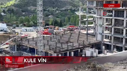 Çankırı'da kule vinçten düşen işçi hayatını kaybetti