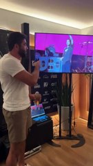 Henrique e Juliano acompanham gravação de EP do Grelo