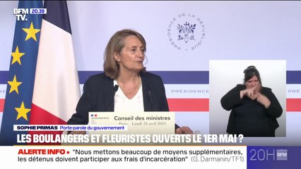 Travail le 1er mai: le gouvernement assure "vouloir changer la législation"
