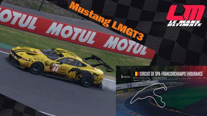 Tour de piste à spa Francorchamps en Mustang LMGT3 sur Le Mans Ultimate