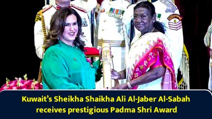 Kuwait’s Sheikha Shaikha Ali Al-Jaber Al-Sabah receives prestigious Padma Shri Award