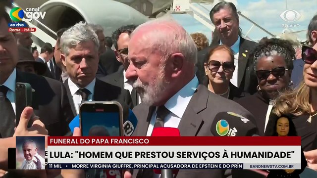 No Vaticano, Lula diz que papa 'prestou serviços à humanidade'