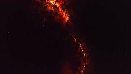 대구 산불 드론 영상…능선 따라 길게 늘어선 화선 / YTN