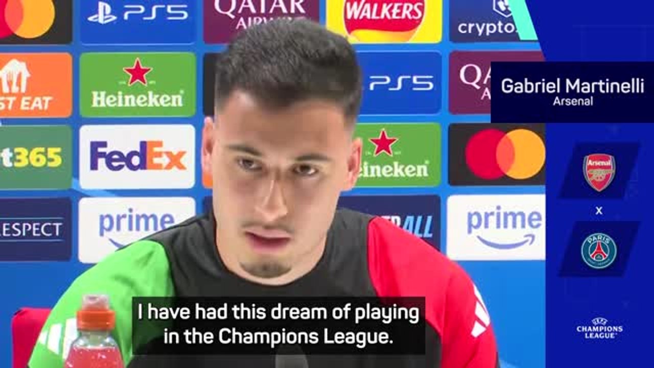 'A dream to be here' - Martinelli ready for UCL semis