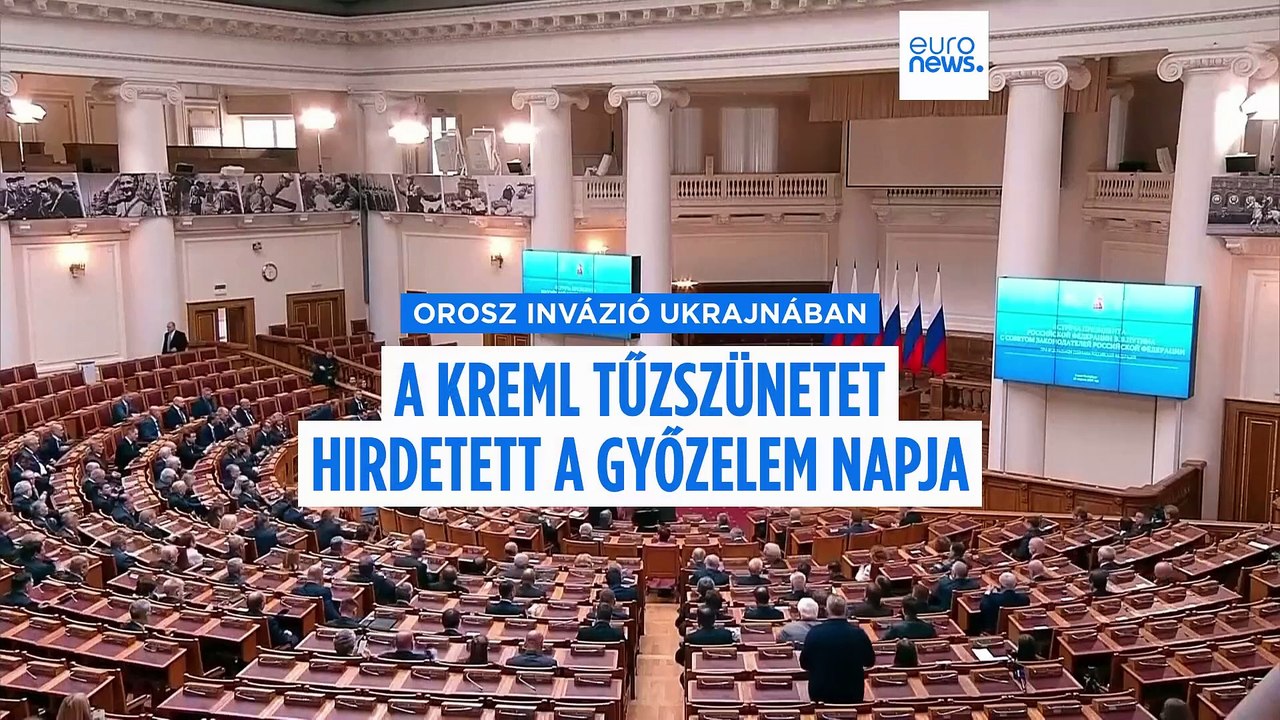 Egyoldalúan hirdetett háromnapos tűzszünetet az Ukrajna elleni orosz háborúban Putyin