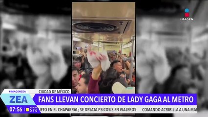 Fans llevan concierto de Lady Gaga al Metro CDMX