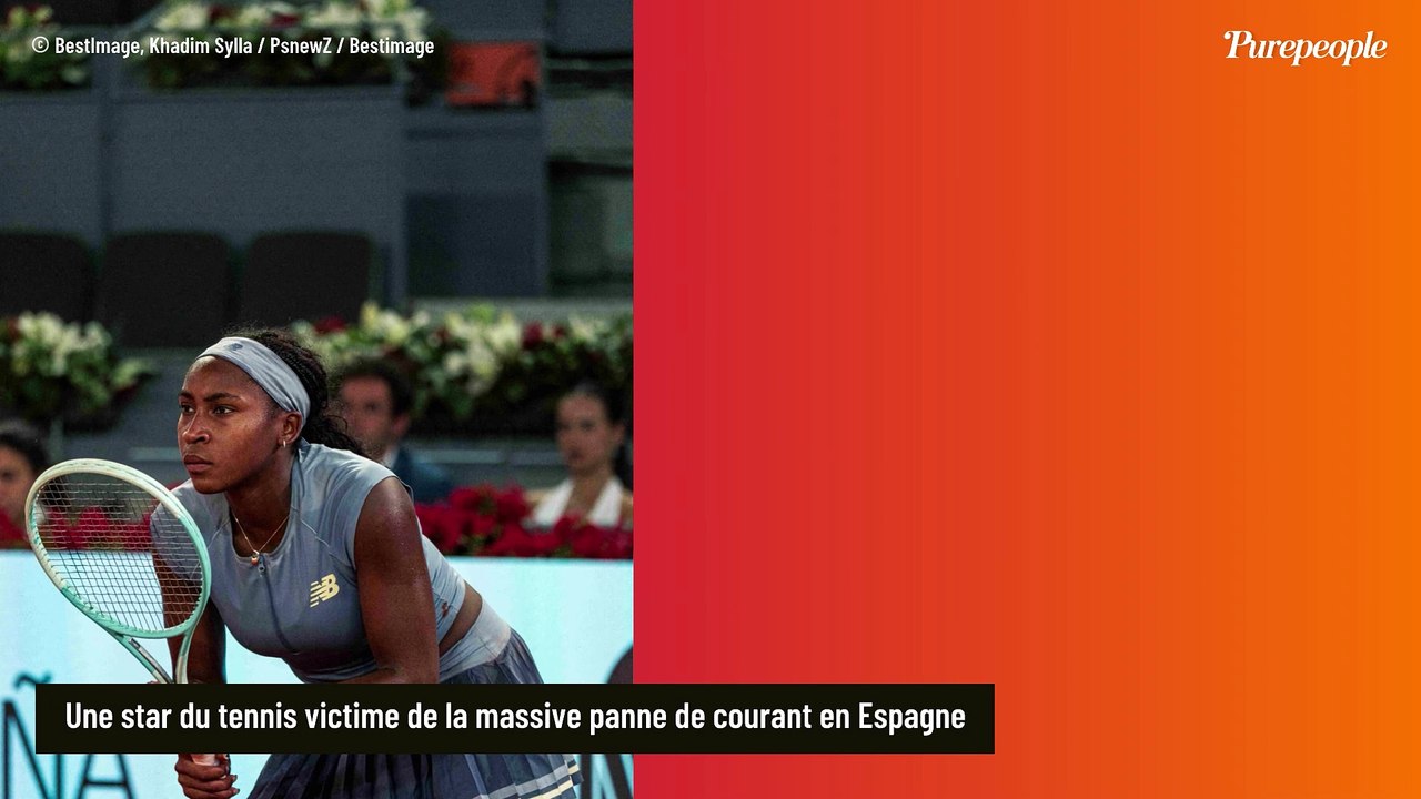 Coupure de courant massive en Espagne : une star du tennis en fait les frais en plein direct !