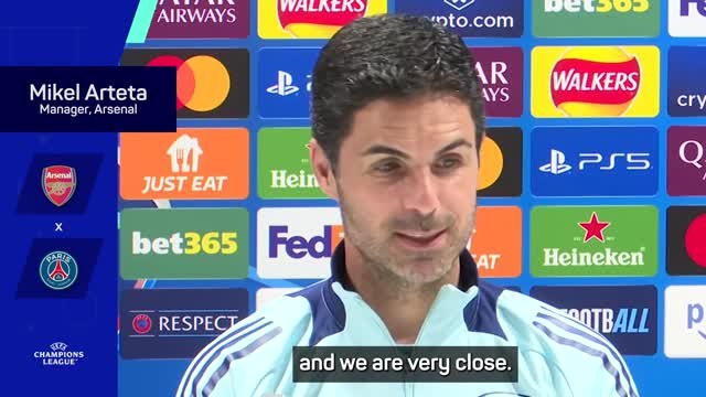 Arteta urges Arsenal to 'live for the present' to continue UCL dream