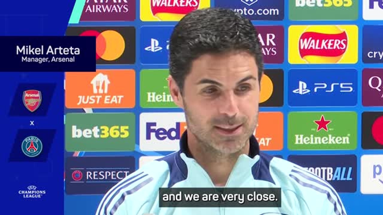 Arteta urges Arsenal to 'live for the present' to continue UCL dream