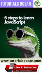 5 Steps to Learn JavaScript Tutorials Ocean #shorts