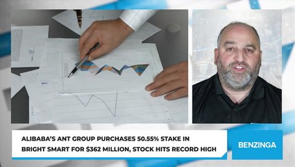 Alibaba’s Ant Group Purchases 50.55% Stake in Bright Smart for $362 Million, Stock Hits Record High