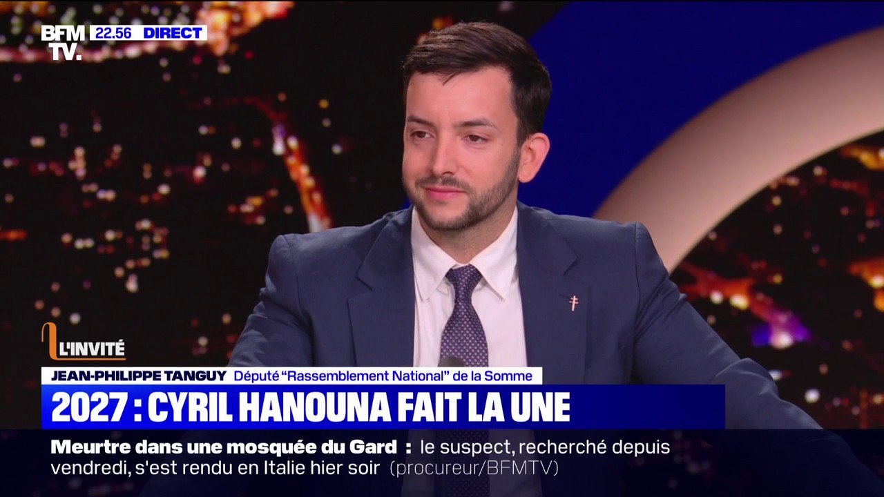 "Tout le monde peut faire un bon candidat": Jean-Philippe Tanguy (RN) réagit à la potentielle candidature de Cyril Hanouna à la présidentielle de 2027