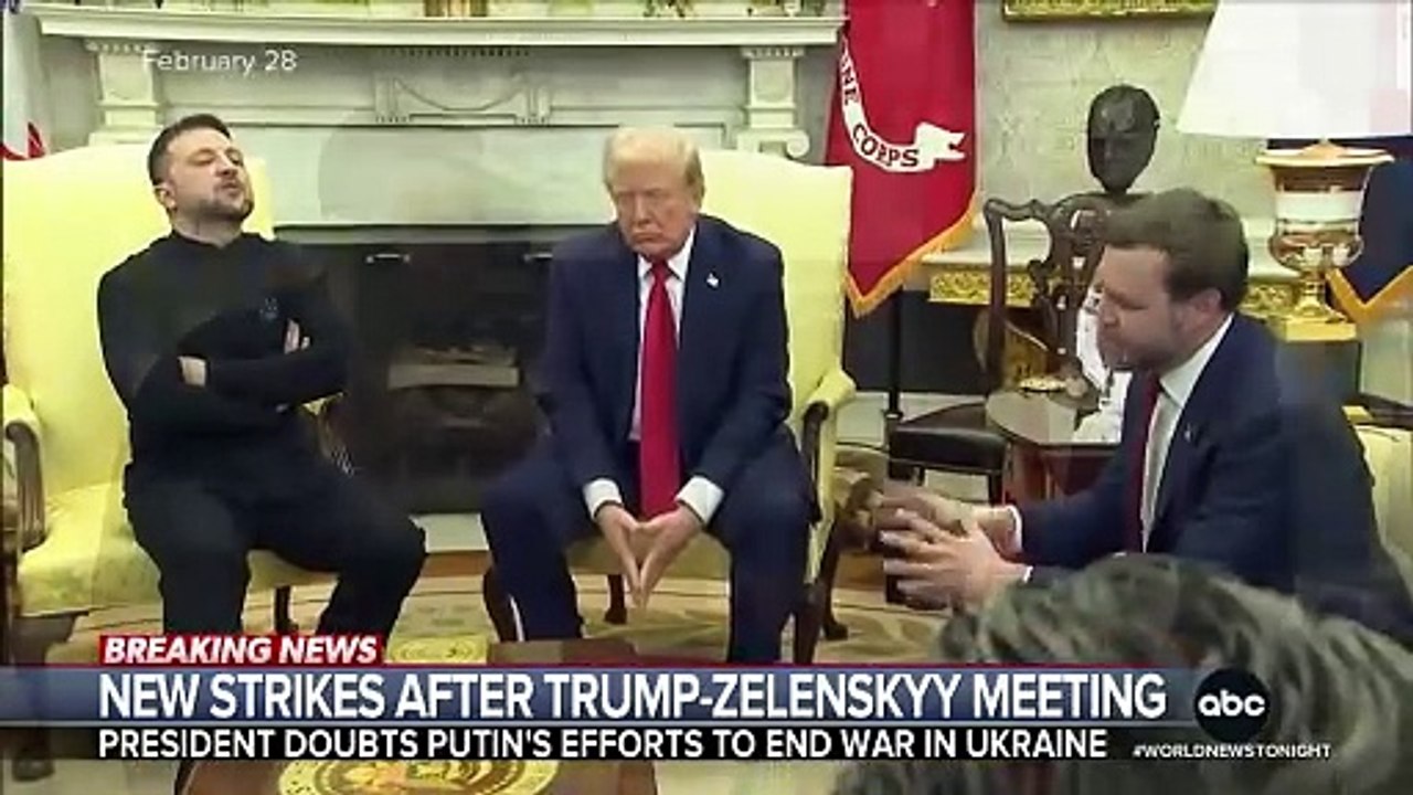 Russian missile strikes after Trump-Zelenskyy meeting