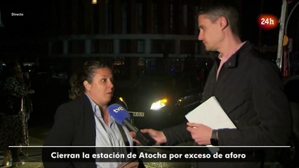 Una mujer explota en TVE por la situación en Atocha