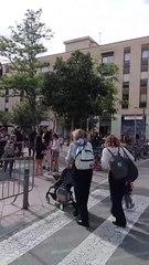 Plaza de Barcelona durante el apagón