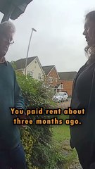 Landlord changed the lock because she didn't pay rent 😳