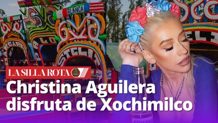 Christina Aguilera disfruta de Xochimilco: así fue su paseo en trajinera