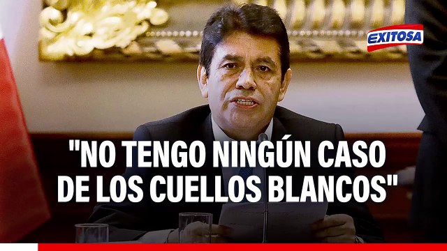 Tomás Gálvez deslinda de caso Cuellos Blancos y afirma que investigaciones en su contra fueron archivadas