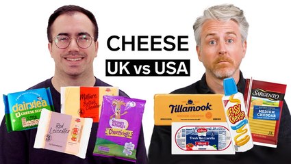 We compare cheese in the US and UK