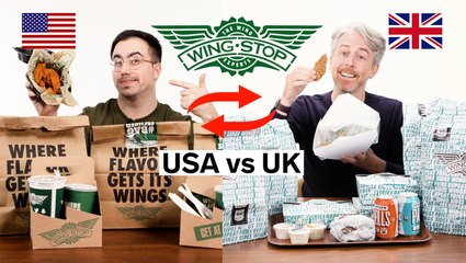 A Brit and an American try each other's Wingstop