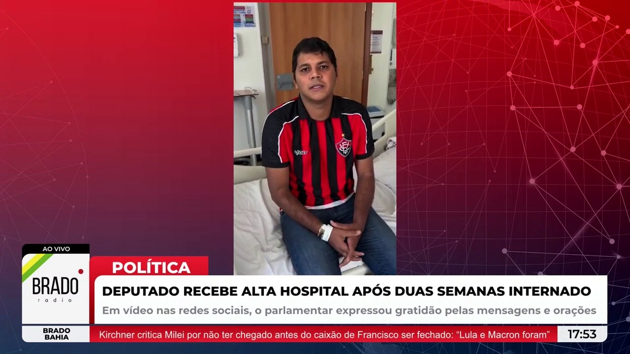 DEPUTADO DIEGO CASTRO RECEBE ALTA HOSPITALAR APÓS DUAS SEMANAS INTERNADO
