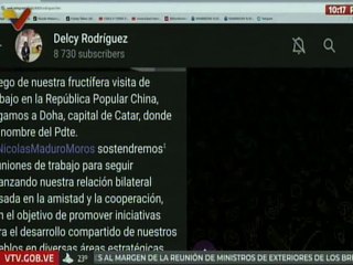 Vicepresidenta Rodríguez arriba a Catar para fortalecer las relaciones de cooperación estratégica