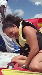 164. That thing came out of nowhere! #shorts #boat #parachute #fail