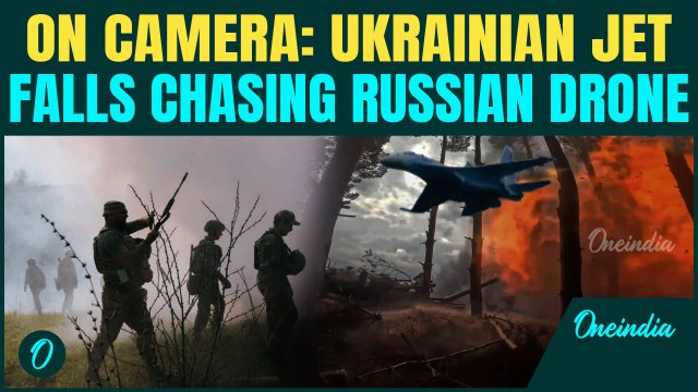 Ukrainian Su-27 Fighter Jet SHOT During Russian Drone Attack | Pilot Ejects, Mystery Surrounds Cause