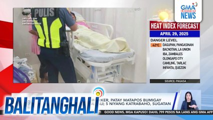 Isang construction worker, patay matapos bumigay ang parte ng isang gusali; 5 niyang katrabaho, sugatan | Balitanghali