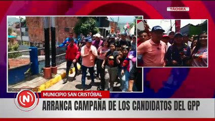 Pueblo Tachirense acompaña a los candidatos del GPPSB en el inicio de campaña