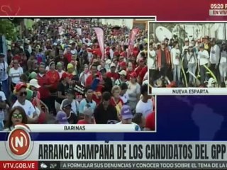 Neoespartanos acompañan a los candidatos del GPPSB durante el inicio de campaña electoral