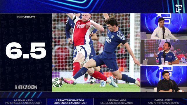 Arsenal - PSG : Joao Neves encore impactant