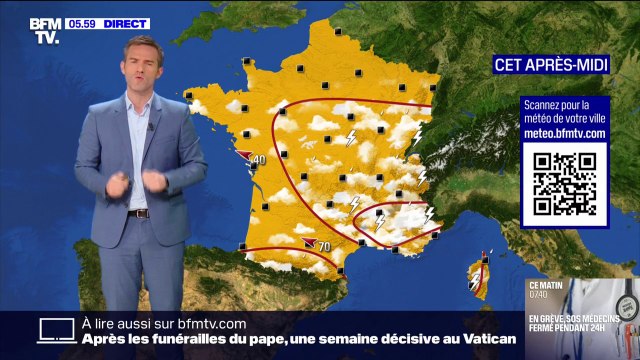 Du soleil sur tout le pays ce lundi matin avant quelques averses orageuses sur la moitié Est l'après-midi