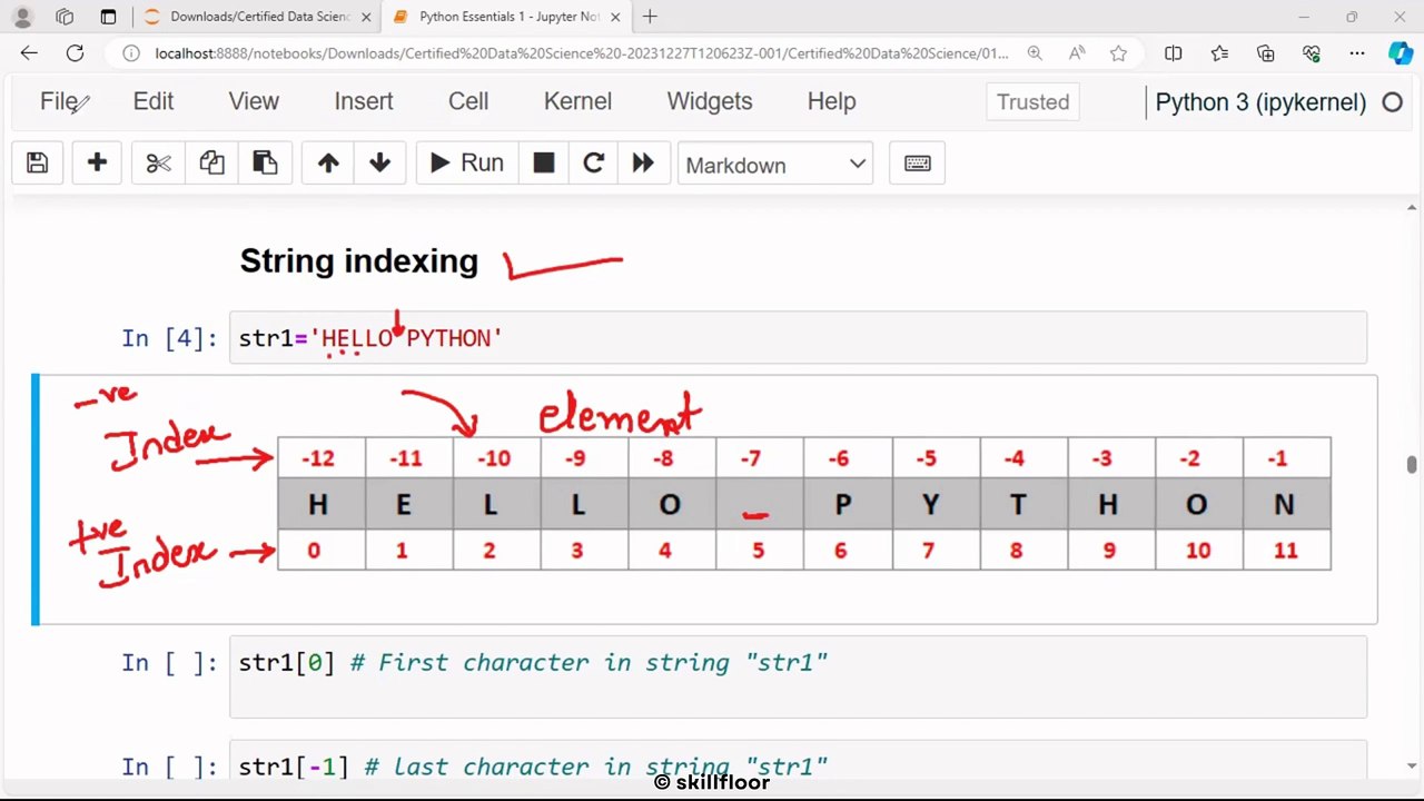 String Functions in Python | Python Basics | Python Courses in Kannada (ಕನ್ನಡ) | Skillfloor