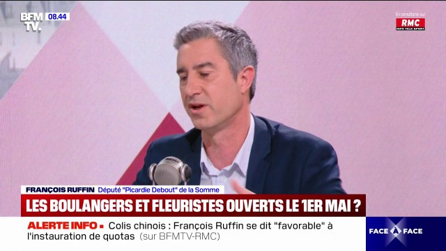 Travail le 1er-Mai: Il faut qu'il y ait des rites et qu'il y ait des rythmes dans notre société , affirme François Ruffin (Picardie Debout)
