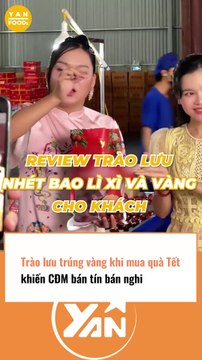 Trào lưu trúng vàng khi khui quà Tết